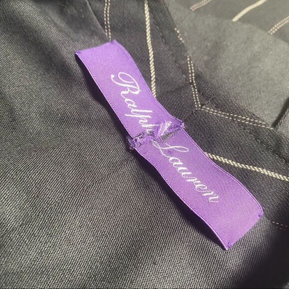 Ralph Lauren Collection ~ Black Wool Pinstripe Waistcoat Gilet Vest - Picture 3 of 16